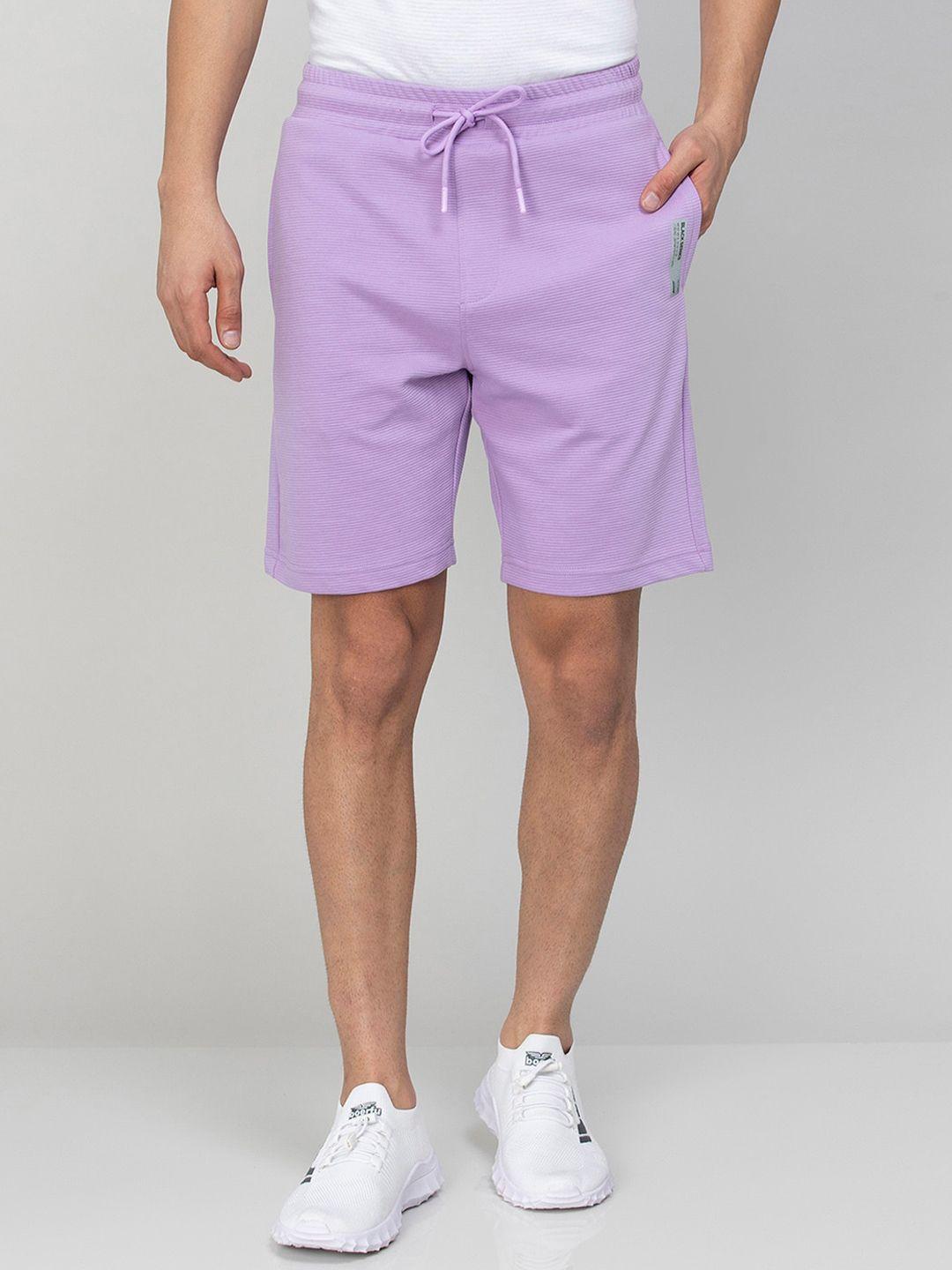 bossini men cotton mid-rise shorts