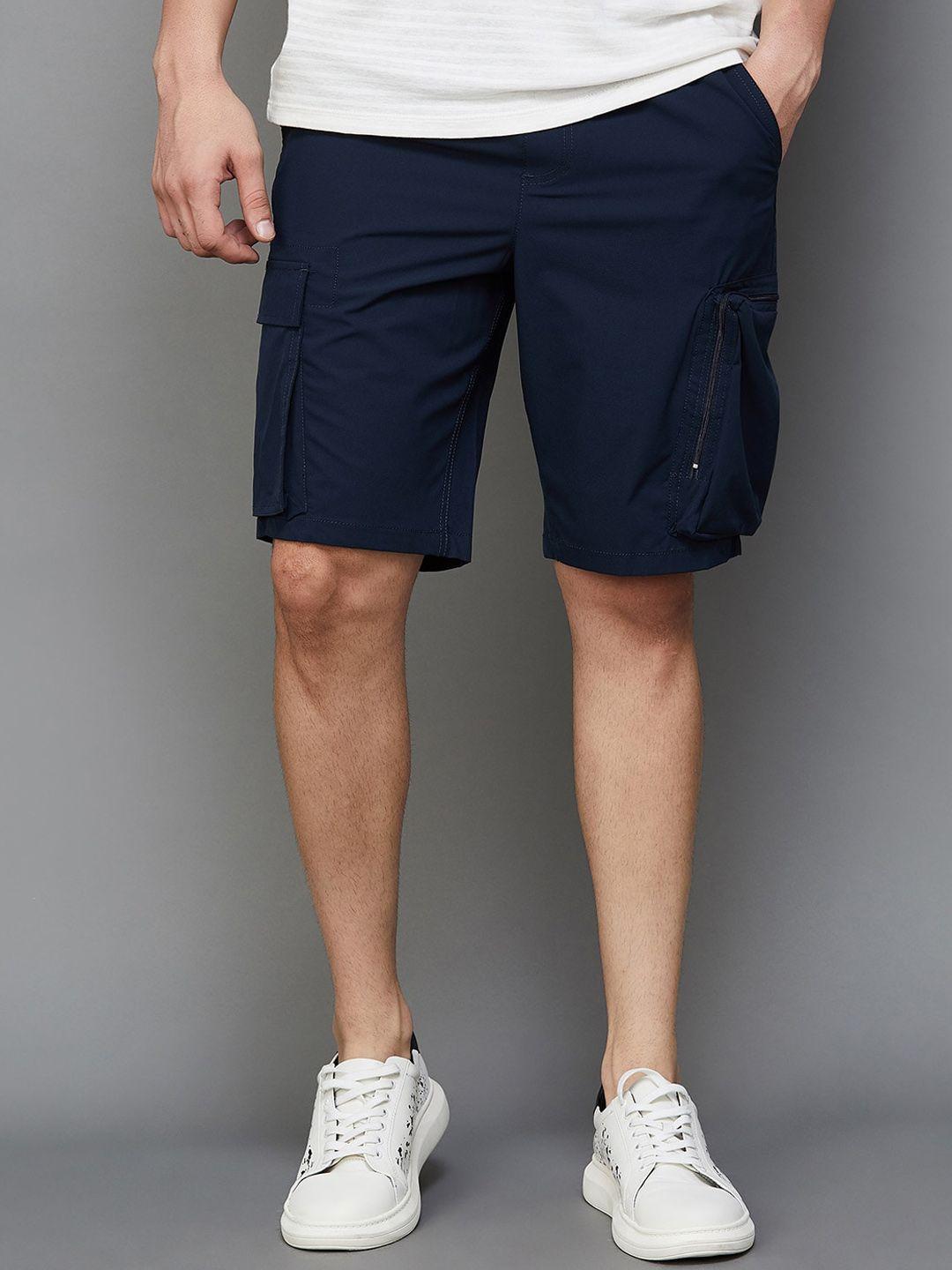 bossini men mid rise cotton cargo shorts