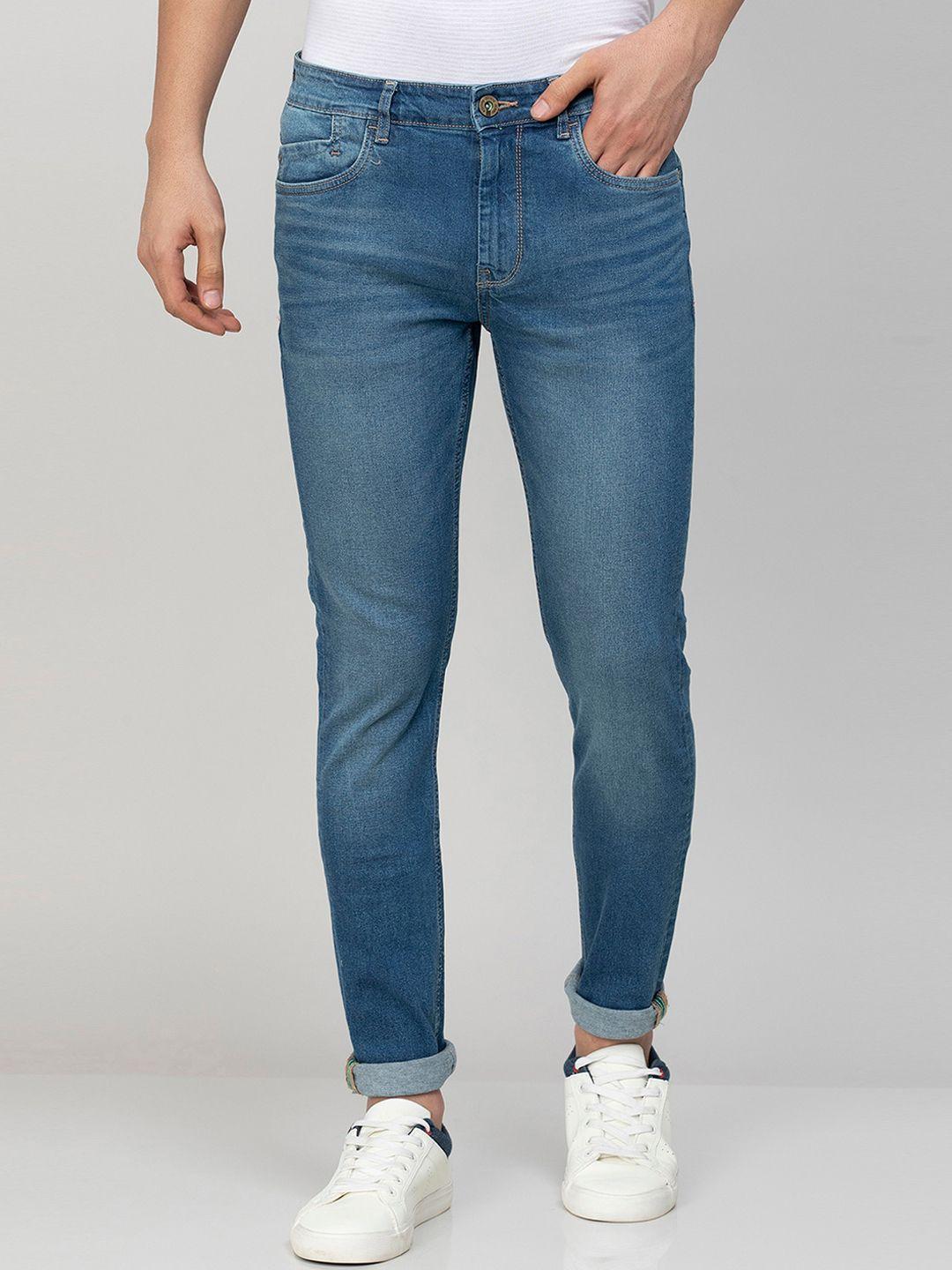 bossini men skinny fit light fade cotton lycra jeans