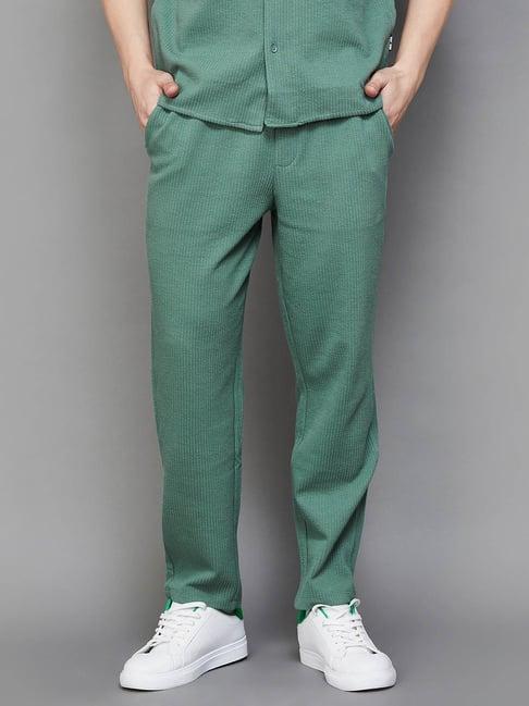 bossini sage regular fit striped trousers