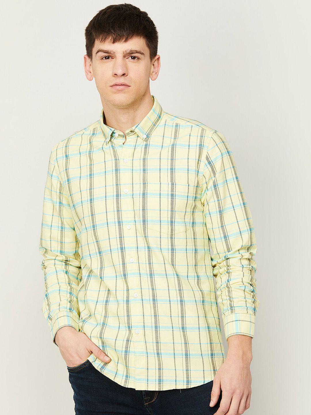 bossini shepherd checks checked casual cotton shirt