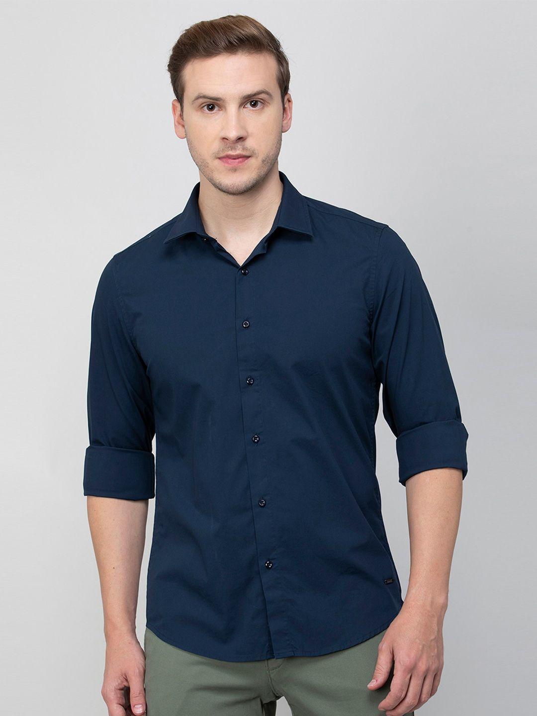 bossini spread collar  cotton casual shirt