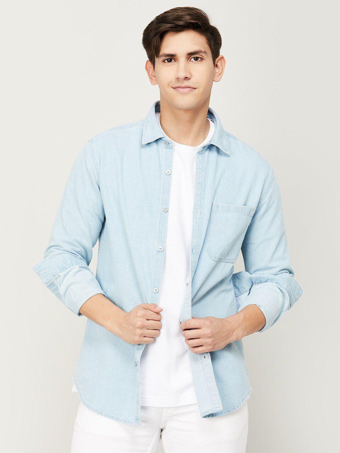 bossini spread collar cotton casual shirt