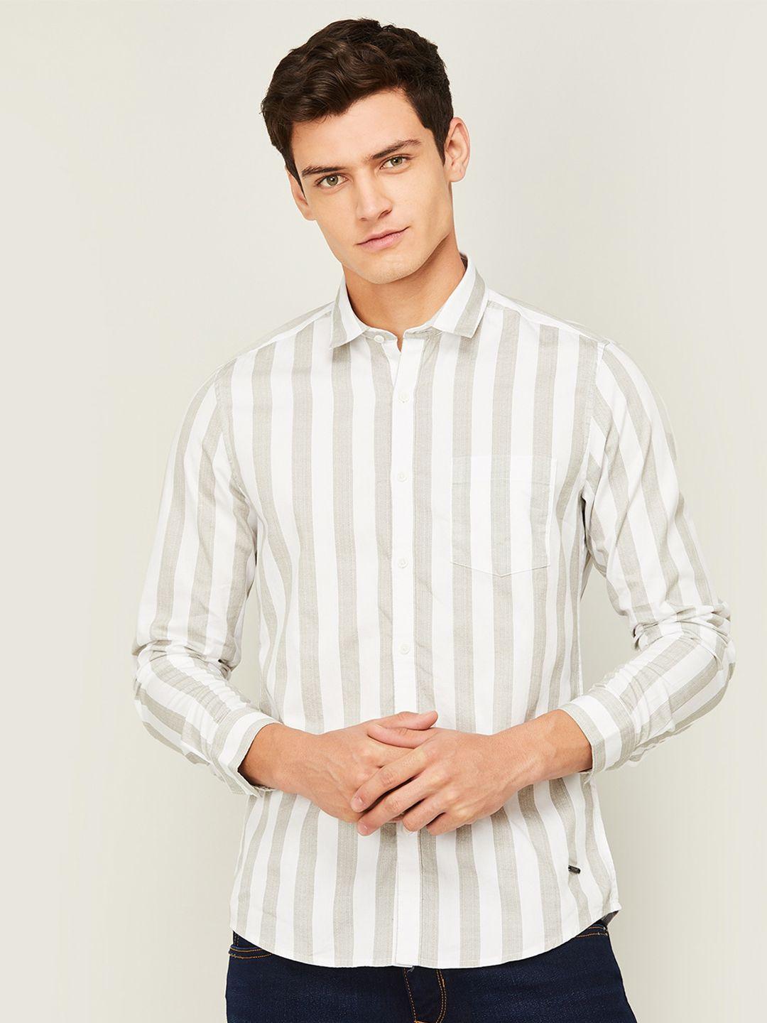 bossini striped cotton casual shirt