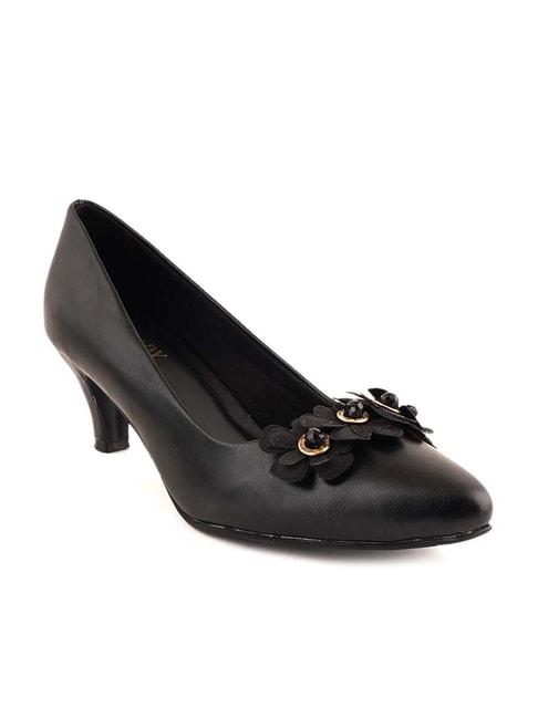 bosslady by scentra women's pitch black casual pumps