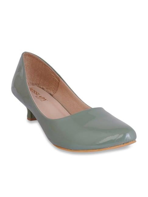 bosslady by scentra women's green casual pumps