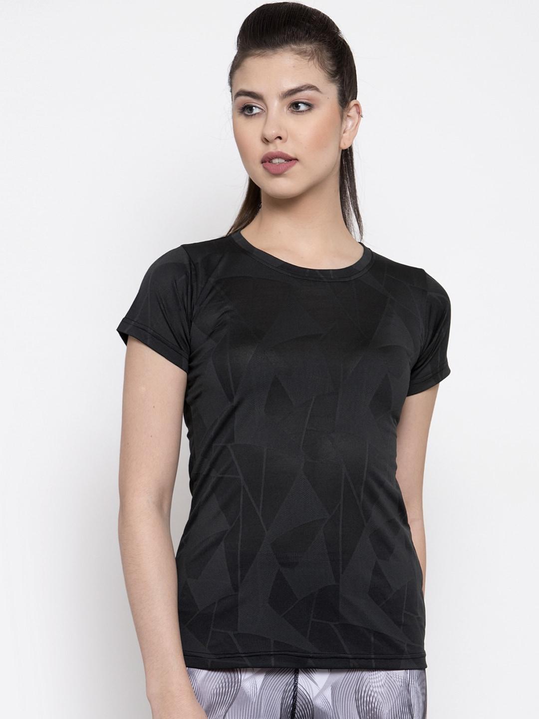 boston-club-women-black-printed-slim-fit-round-neck-t-shirt