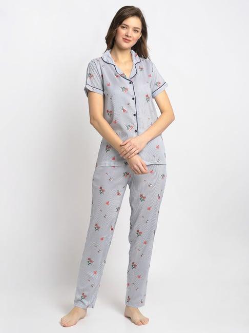 boston club multicolor printed shirt with pyjamas
