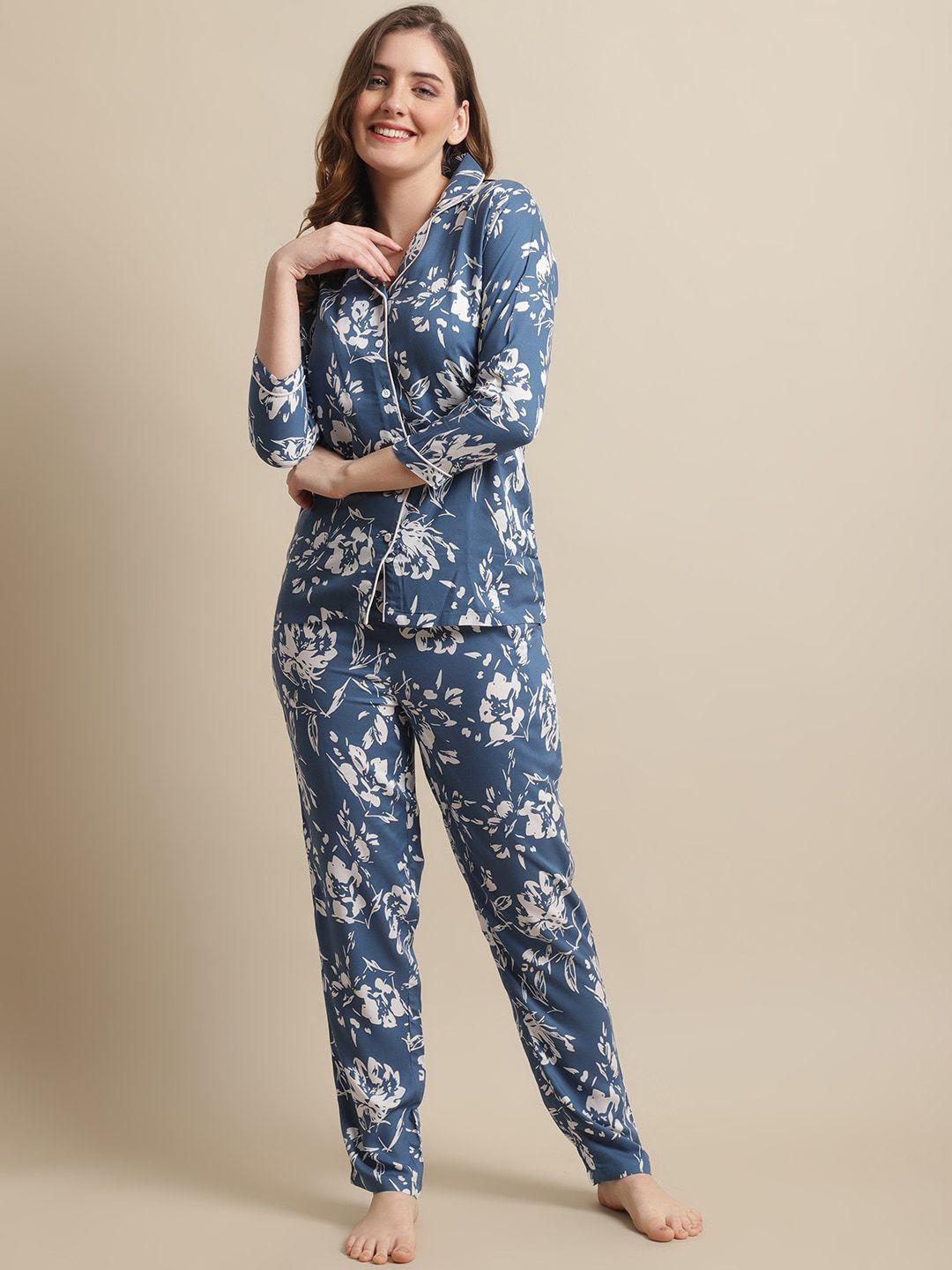 boston club women printed night suit