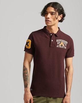 boston superstate polo t-shirt with applique