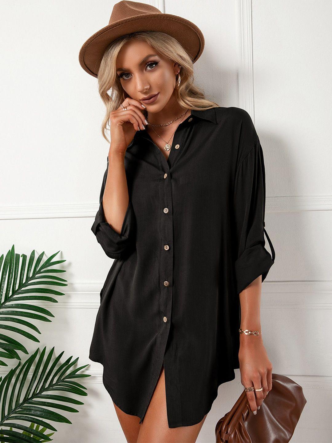 bostreet black shirt dress