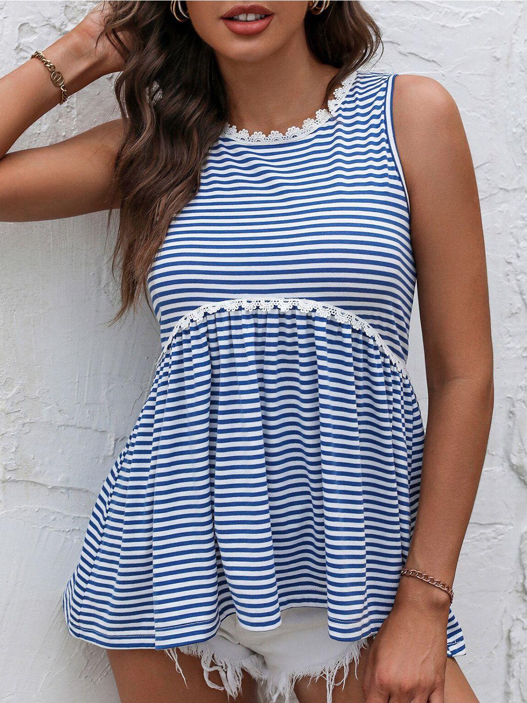 bostreet blue striped top