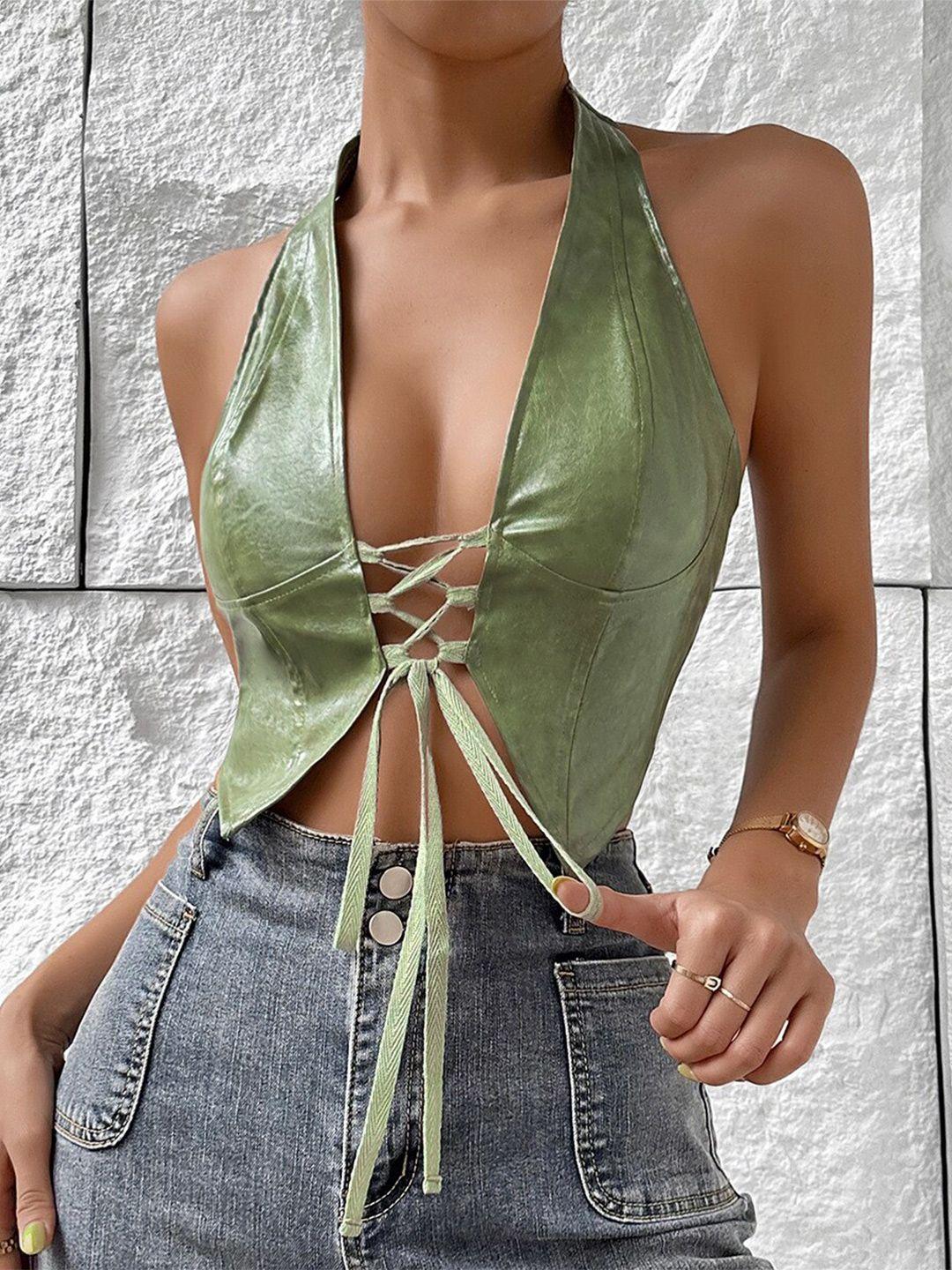 bostreet green styled back top