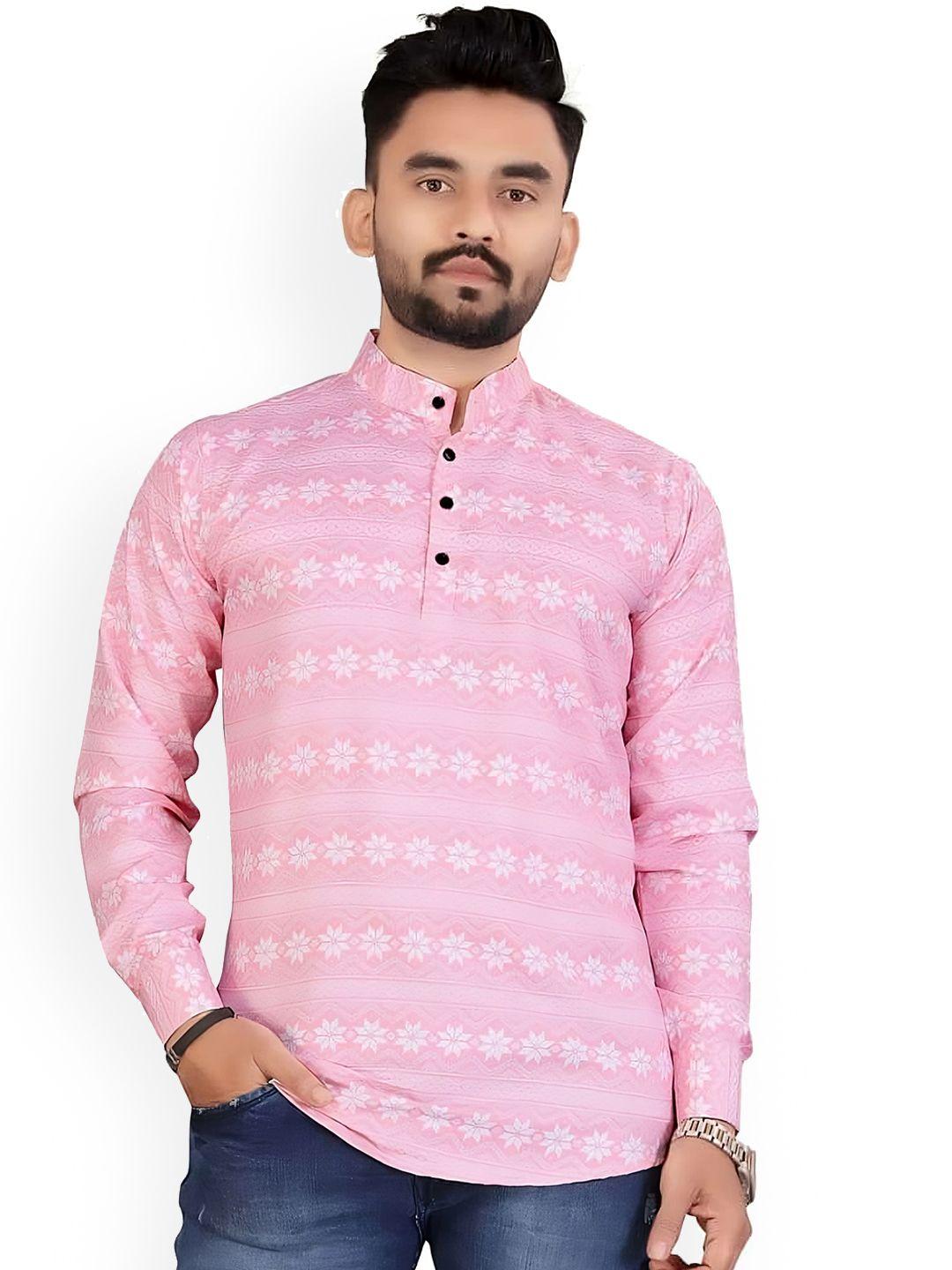 bought first floral printed cotton straight kurta