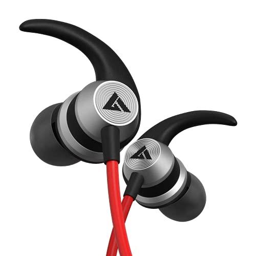 boult audio bassbuds x1 in-ear wired earphones with 10mm extra bass driver and hd sound with mic(red)