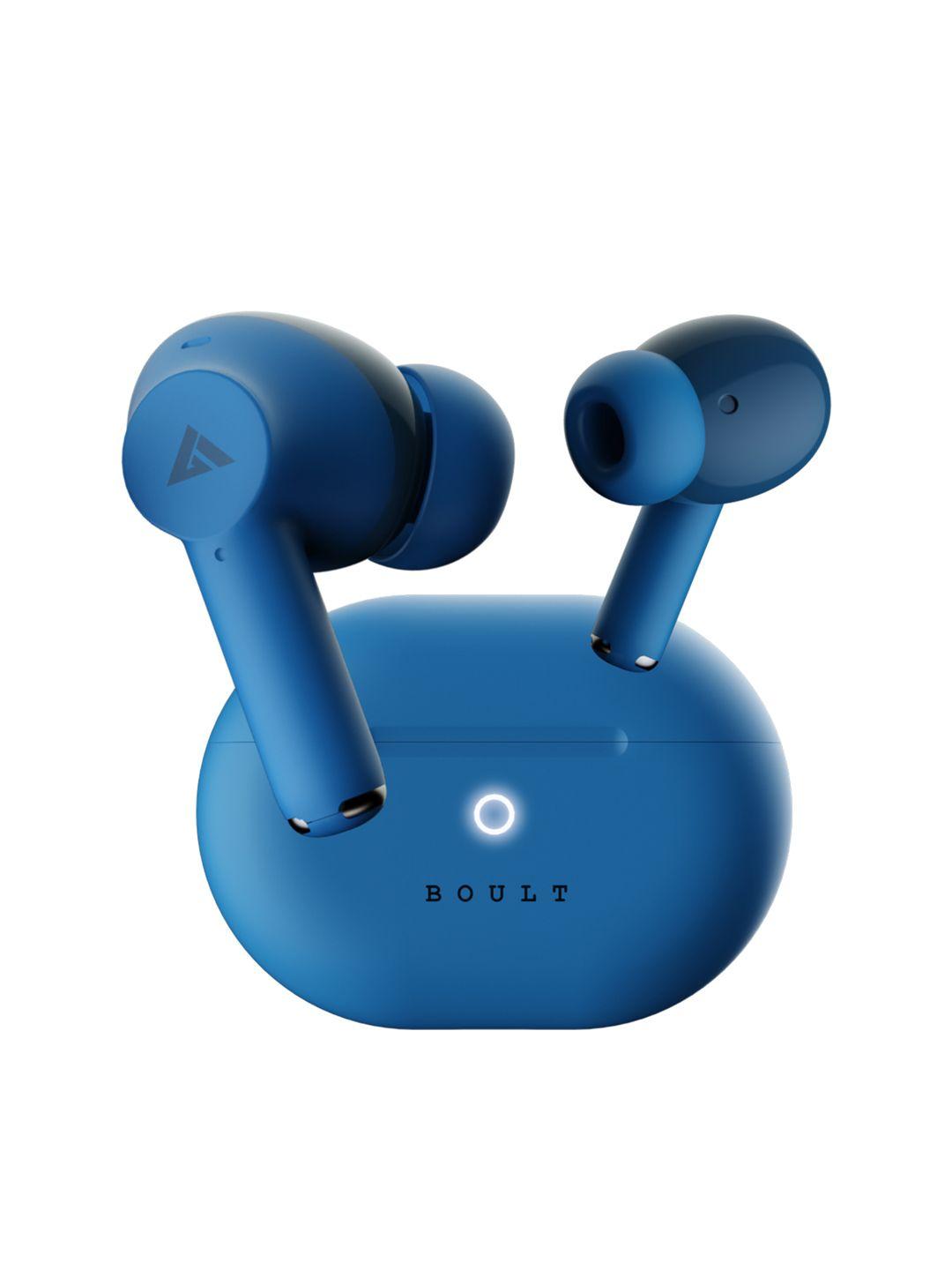 boult audio blue airbass w40 earbuds with quad mic enc & 48 hrs battery life
