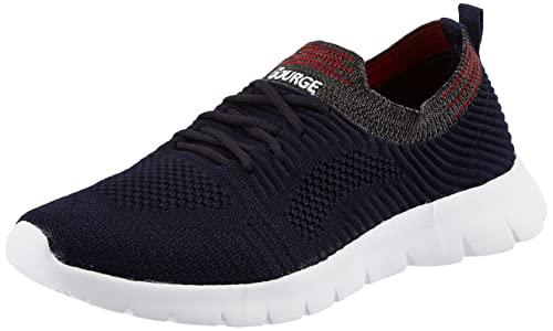 bourge men's loire-z-130 navy and red running shoes-7 kids uk (loire-z-130-07)