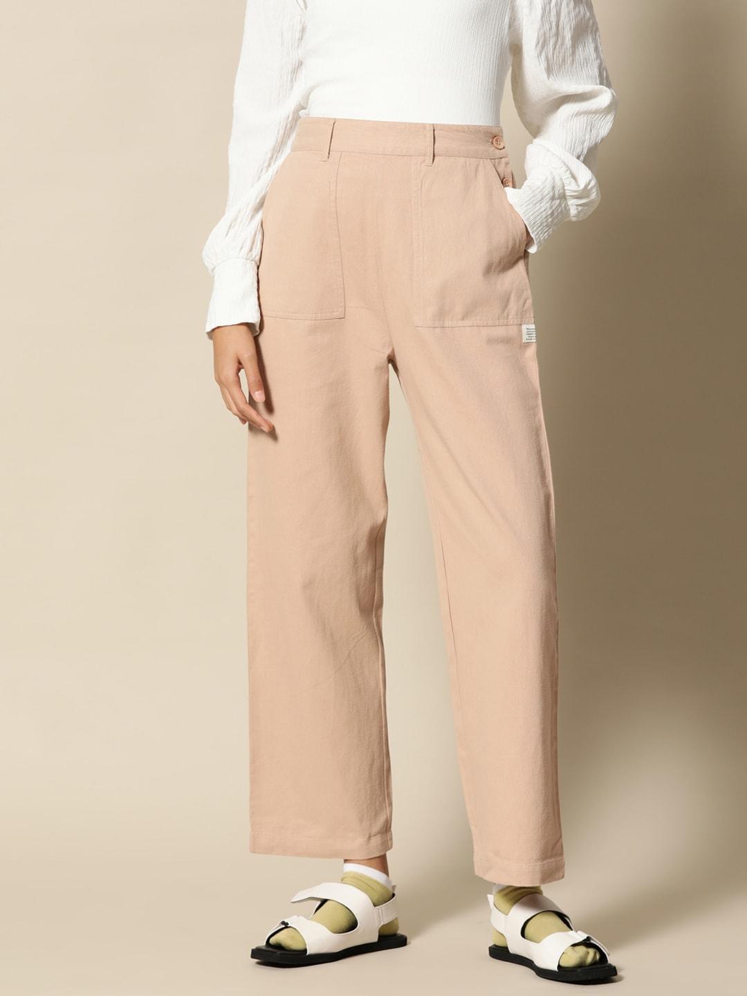 bower women cotton relaxed trouser
