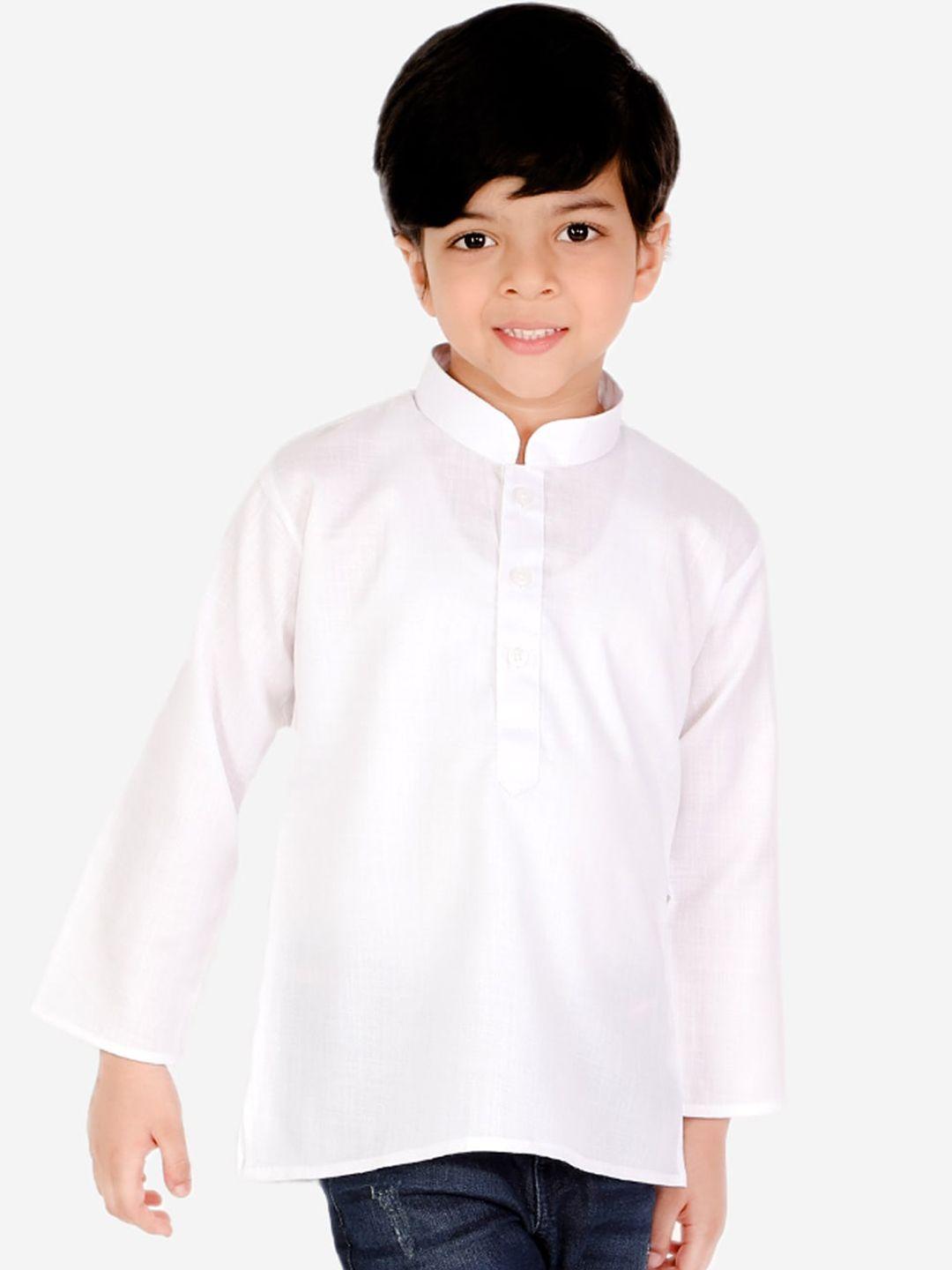 bownbee boys white kurta