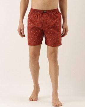 boxers with abstract print