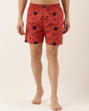 boxers with abstract print