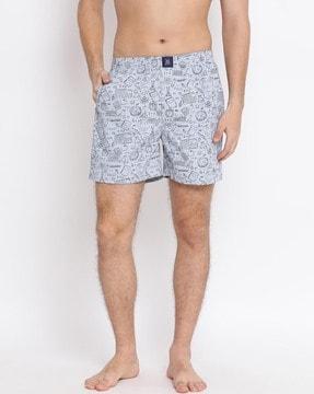 boxers with graphic print