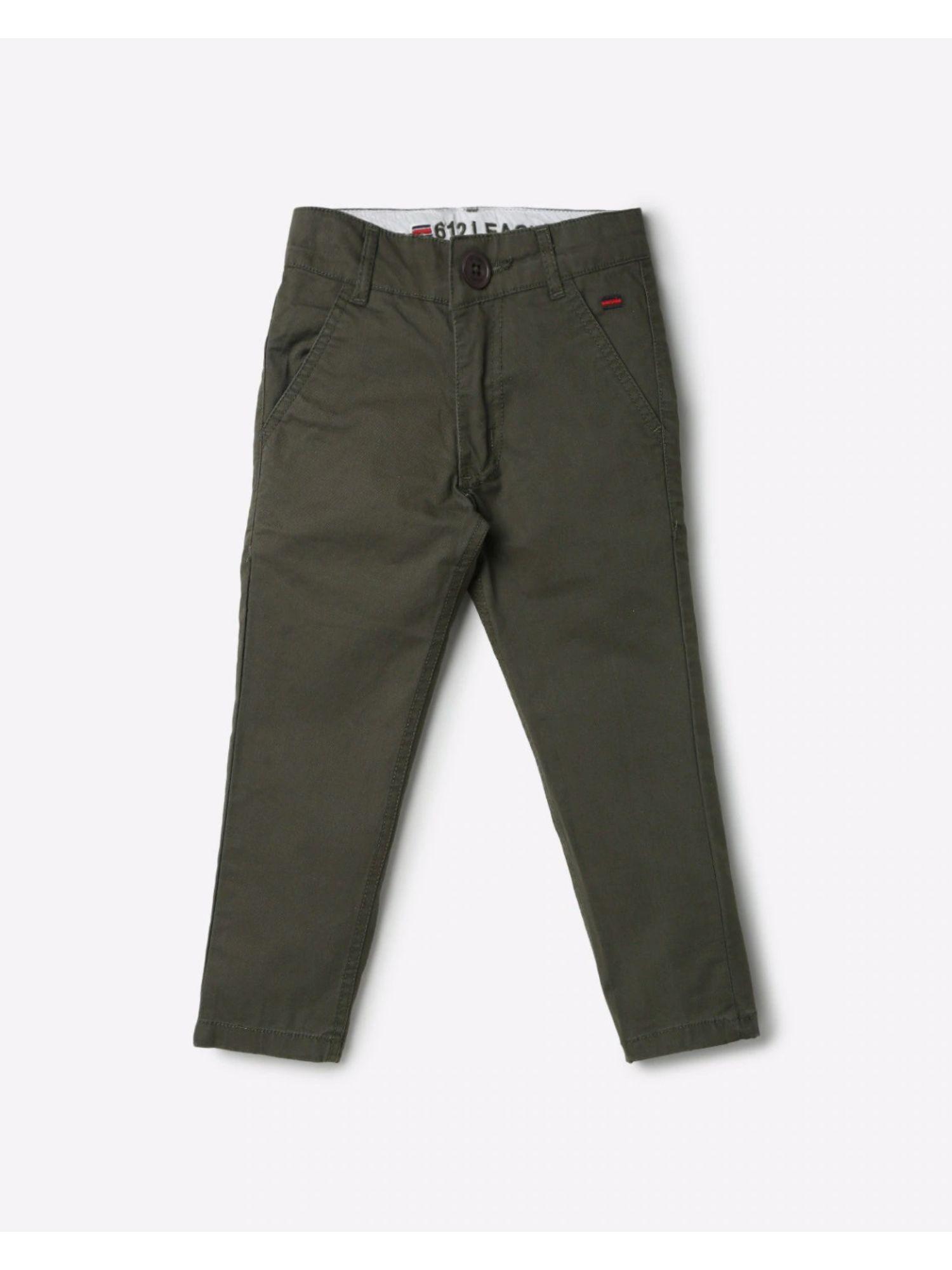 boy's pants in olive color