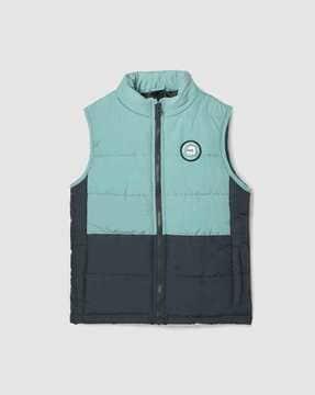 boy colourblock gilet jacket