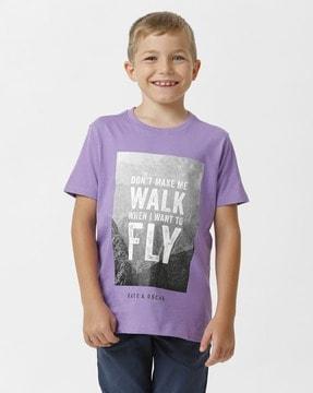 boy regular fit round-neck t-shirt