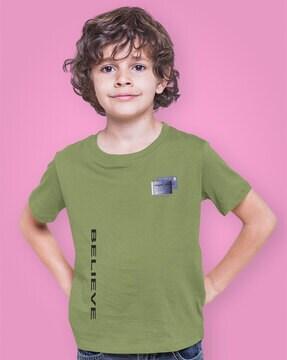 boy regular fit round-neck t-shirt