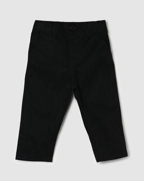 boy straight fit flat-front trousers
