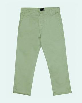 boy straight fit flat front trousers