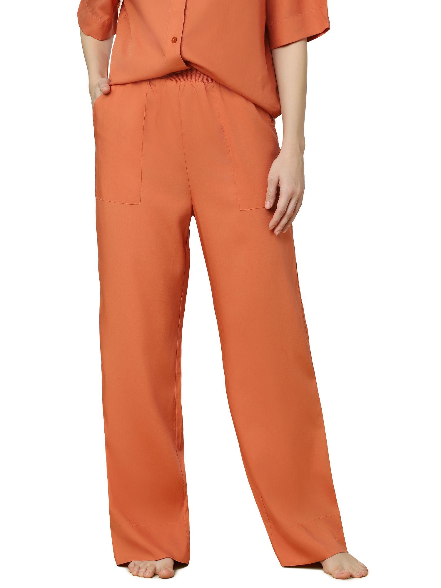 boyfriend mywear woven trouser - orange