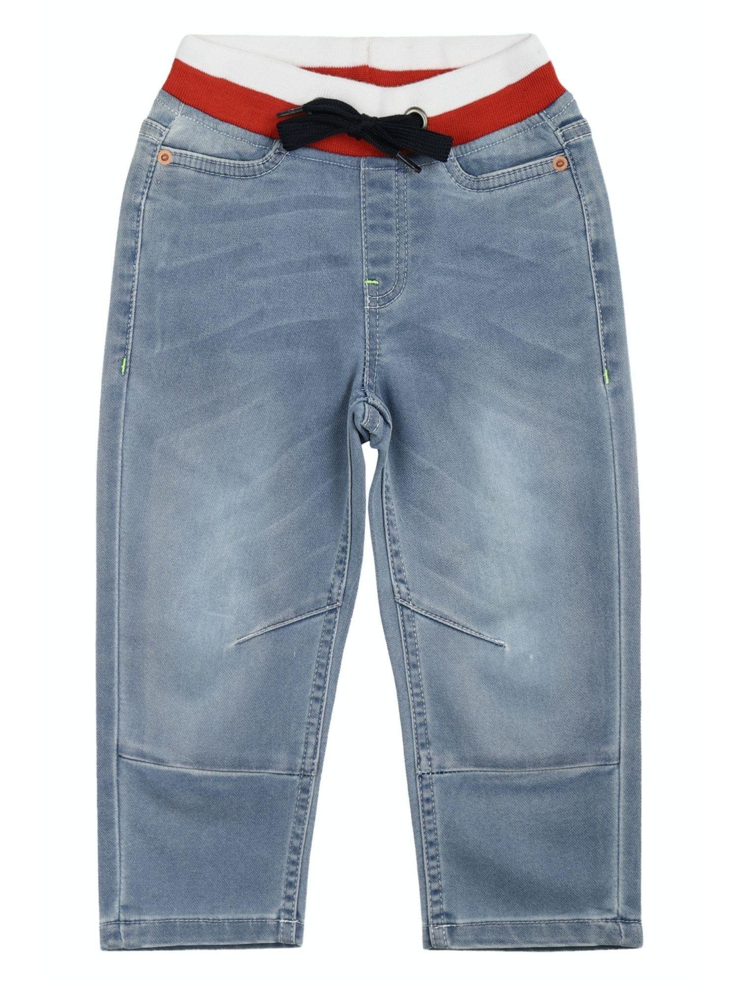 boys blue solid jeans