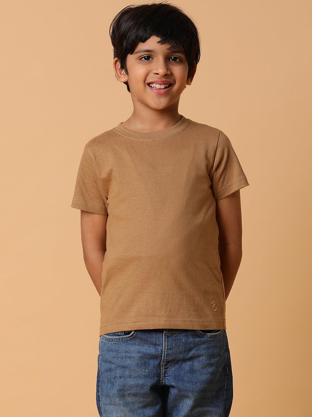 boys-brown-solid-cotton-t-shirt