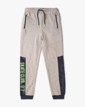 boys cotton joggers with insert pockets