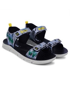 boys double strap sandals with velcro fastening