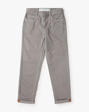 boys flat-front slim fit chinos