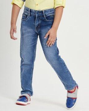 boys jeans with button closure