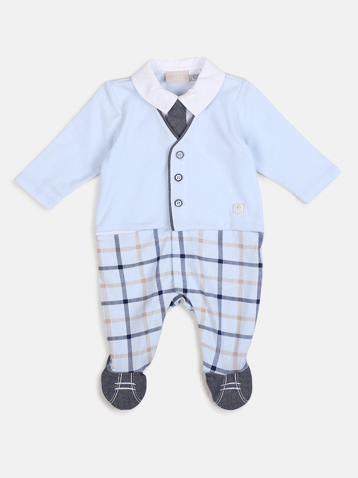 boys-light-blue-stretch-front-opening-rompers-with-tie-(set-of-2)