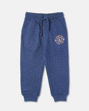 boys mid-rise joggers with drawstring waist