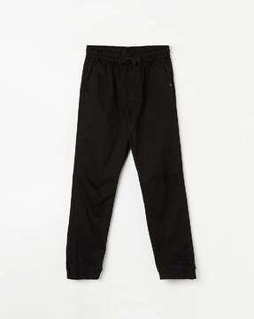 boys mid-rise joggers with elasticated waist