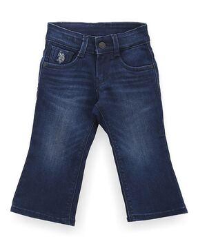 boys mid-wash bootcut jeans