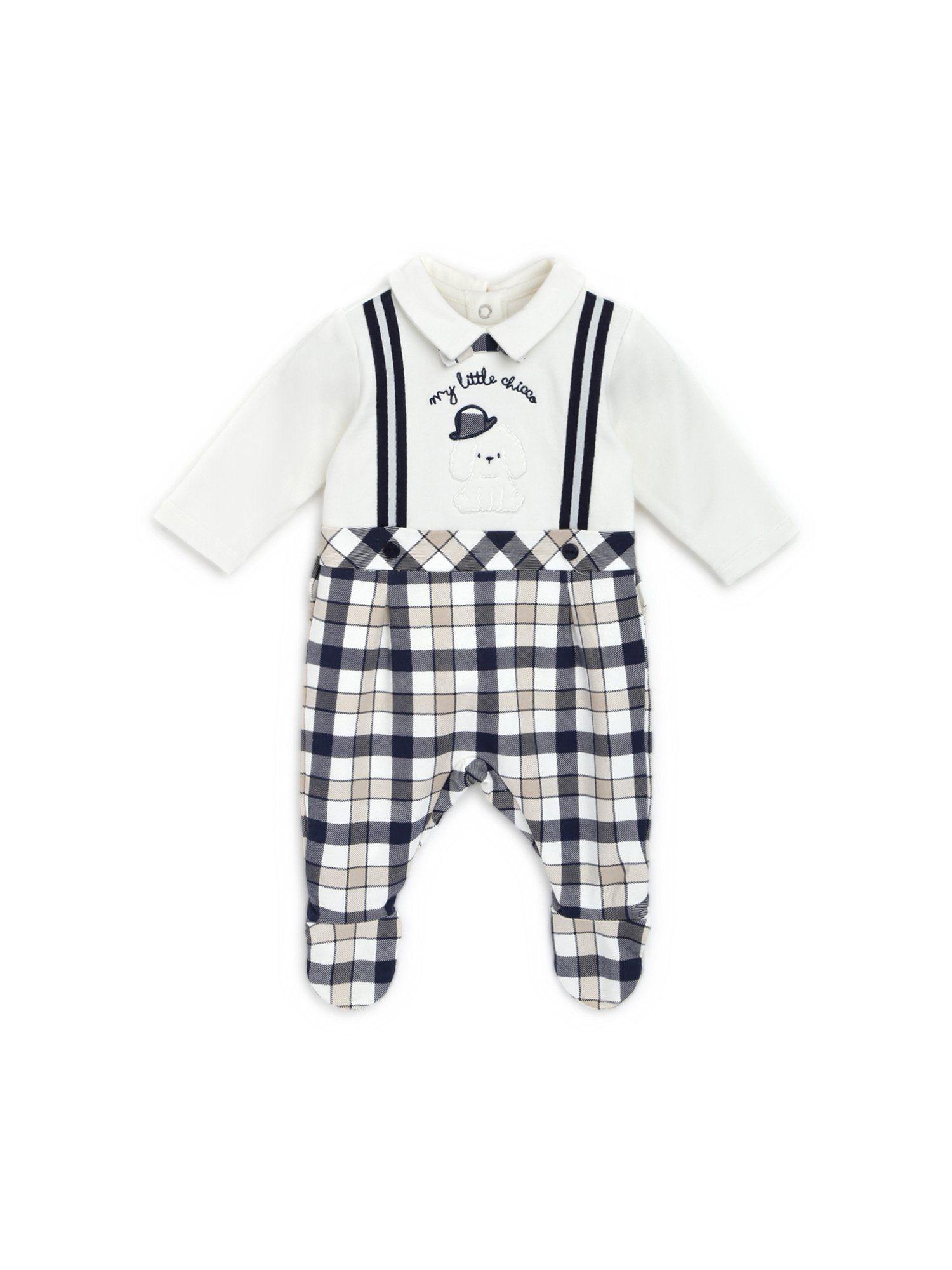 boys multi-color printed nappy opening rompers