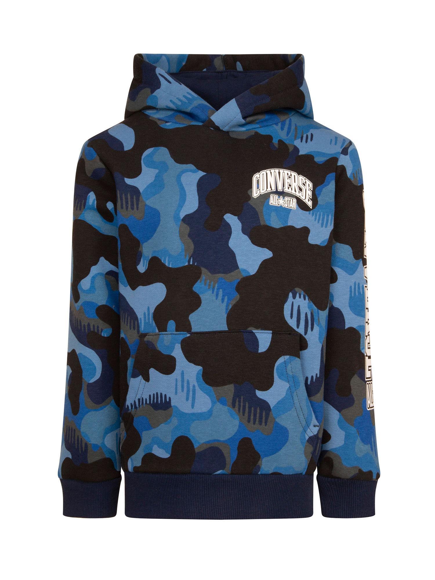 boys navy blue camouflage hoodie