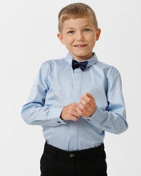 boys regular fit shirt with bow