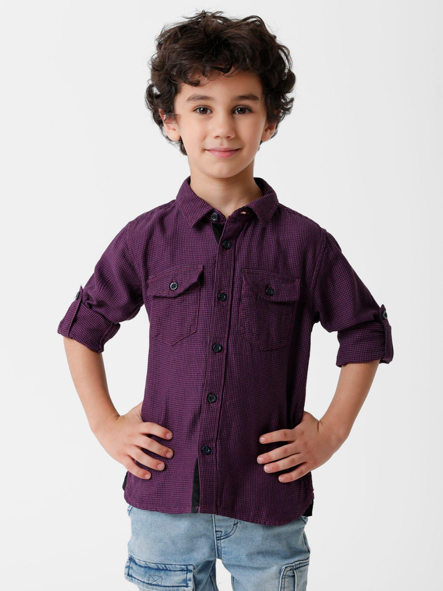 boys shirts - purple