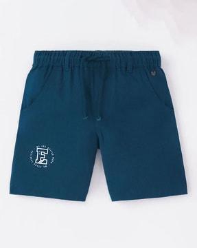 boys sustainable shorts with drawstring waist