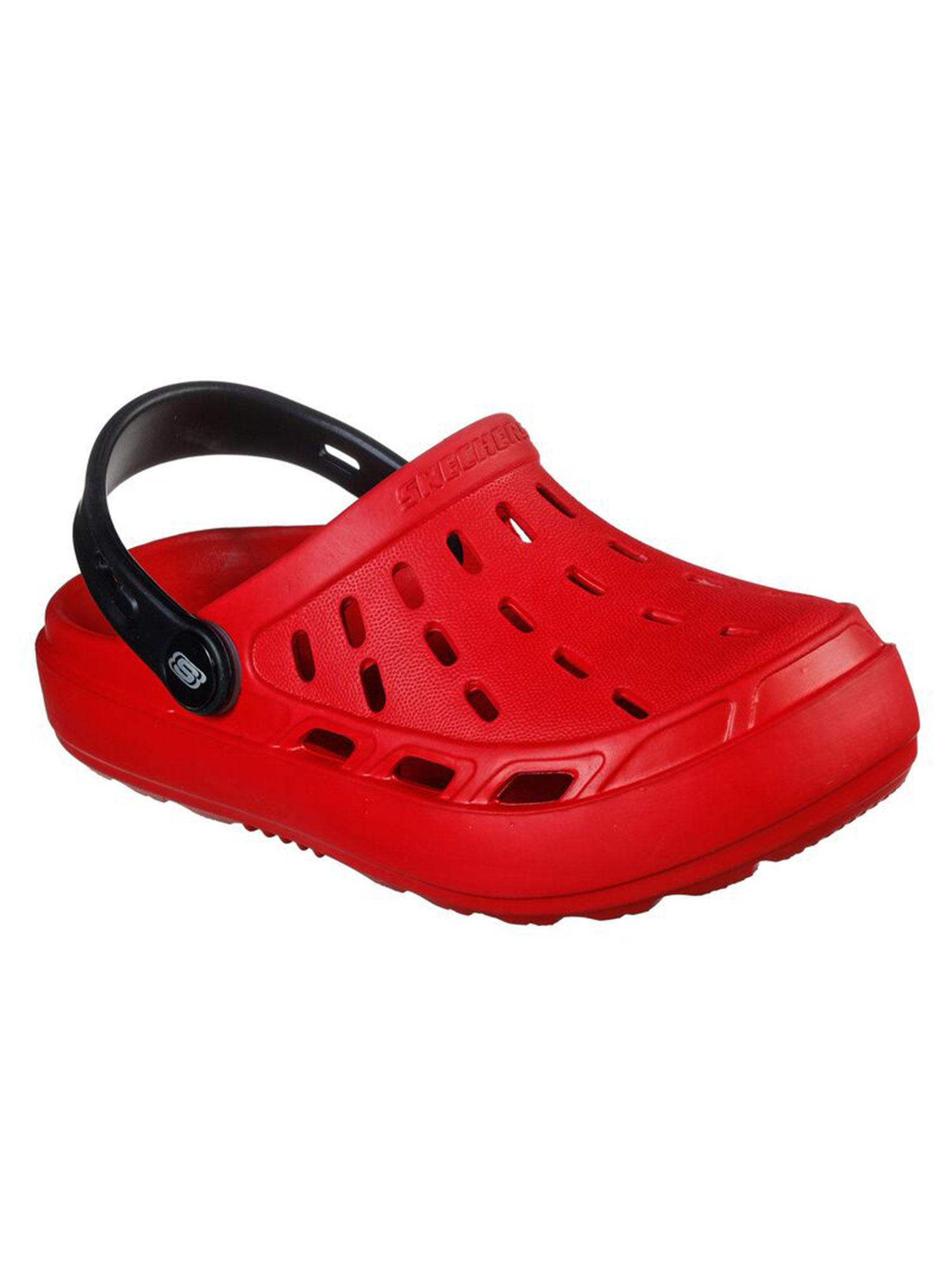 boys swifters red clogs