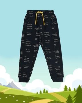 boys typographic print relaxed fit joggers